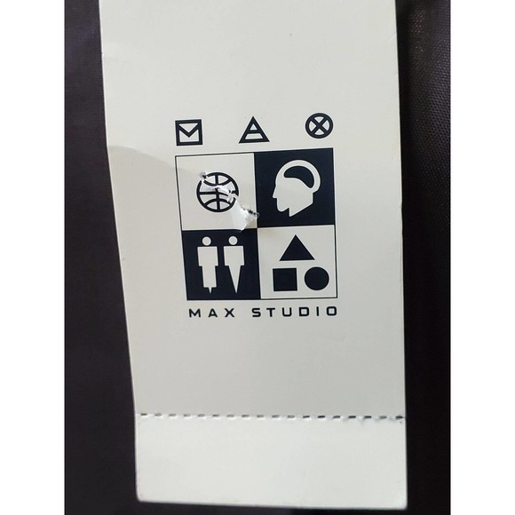 Max Studio Brown Polyester Single Breasted Two Buttons Fitted Blazer 10 NWT $198 - Picture 11 of 12